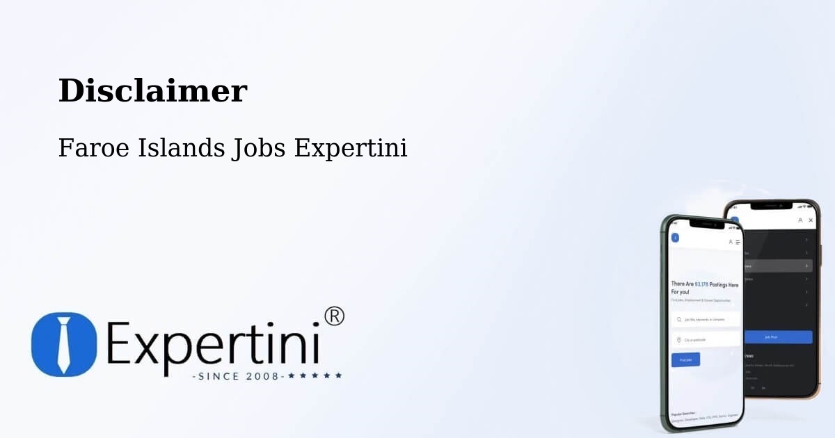 Disclaimer – Froðba - Faroe Islands Jobs Expertini