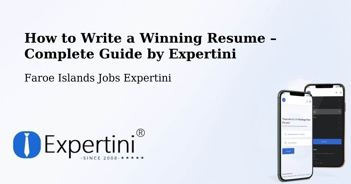 Resume Writing Guide for Job Seekers – Froðba - Froðba, Faroe Islands Jobs Expertini